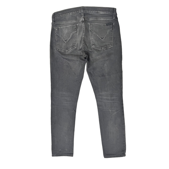 Hudson Krista Ankle Skinny Jeans Solid Gray Size 27 - Picture 5 of 12